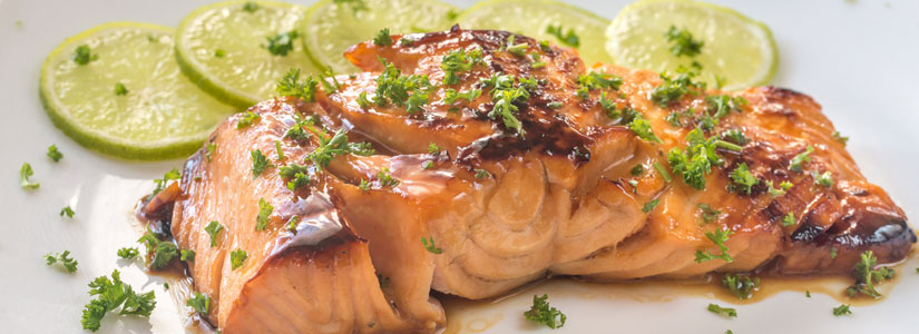 Salmon with Cilantro & Honey
