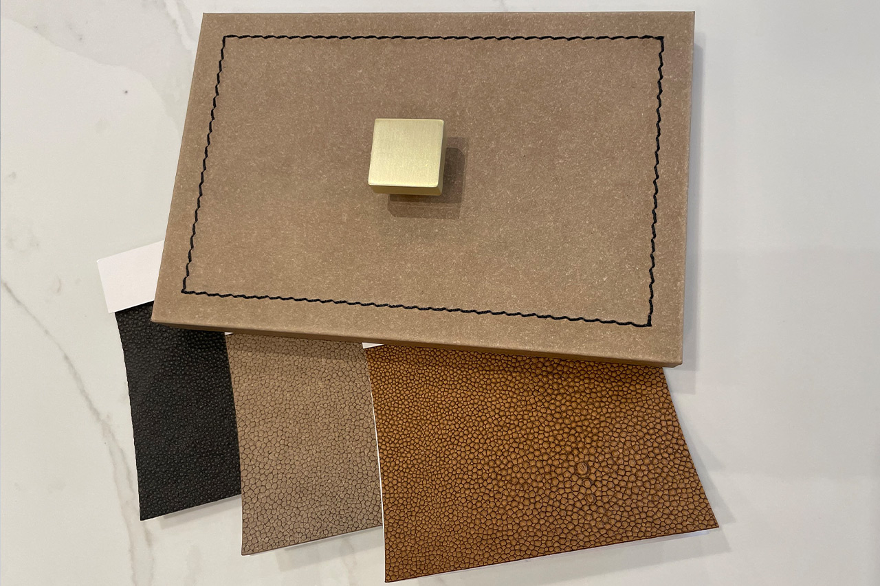 210719-drawer-leather-surface-option-closeup5-1280 leather cabinet panels ideas and sample leathers