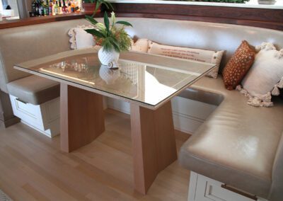 Huntington Bay White Kitchen - Sofa Area - Storage Bench