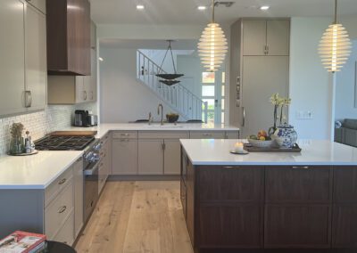 Palm Beach Gardens Kitchen with Walnut Island